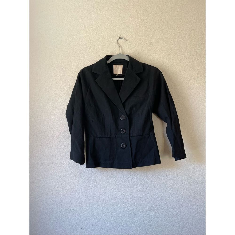 Magaschoni black blazer size 8